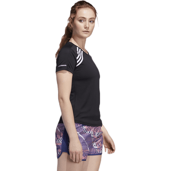 Adidas - Run 3 Stripes Tee Women Black
