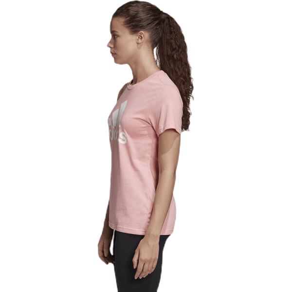 Adidas - W Badge Of Sport Cotton Tee - Regular Fit Glory Pink