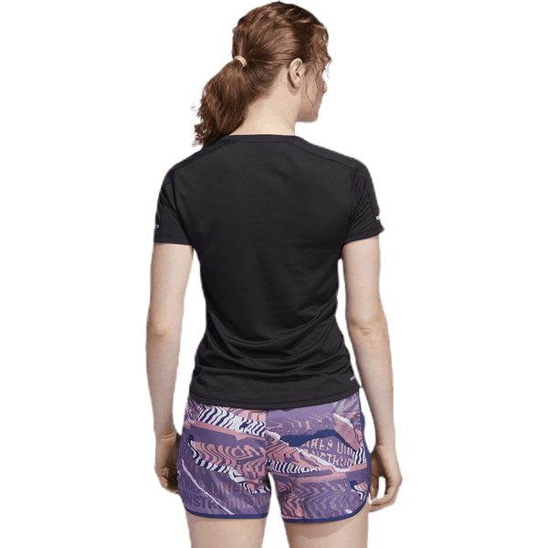 Adidas - Run 3 Stripes Tee Women Black