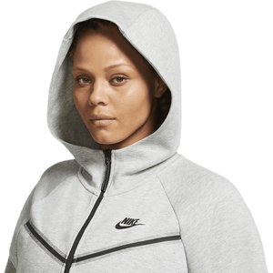 Nike - Nsw tch flc wr hoody fz plus Grey
