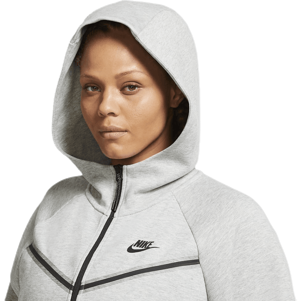 Nike - Nsw tch flc wr hoody fz plus Grey