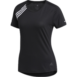 Adidas - Run 3 Stripes Tee Women Black