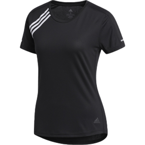 Adidas - Run 3 Stripes Tee Women Black