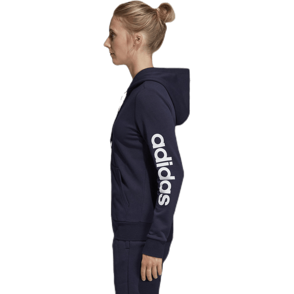 Adidas - Essentials Linear Full Zip Hoodie Legend Ink / White