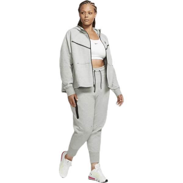 Nike - Nsw tch flc wr hoody fz plus Grey
