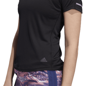 Adidas - Run 3 Stripes Tee Women Black