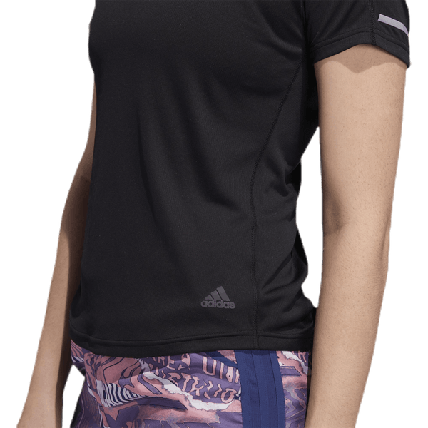 Adidas - Run 3 Stripes Tee Women Black