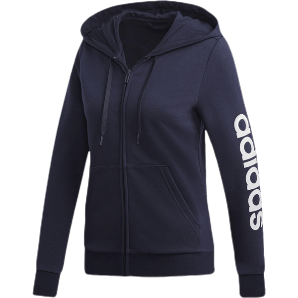 Adidas - Essentials Linear Full Zip Hoodie Legend Ink / White
