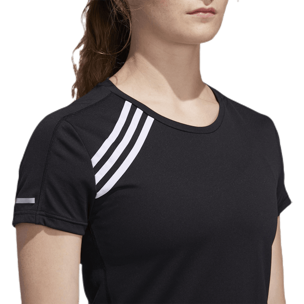 Adidas - Run 3 Stripes Tee Women Black