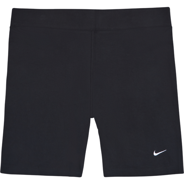 Nike - Sportswear Essential Women's Mid-Rise Bike Shorts (Plus Size) BLACK/WHITE