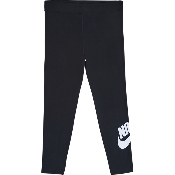 Nike - Sportswear Essential Women's High-Waisted Leggings (Plus Size) BLACK/WHITE