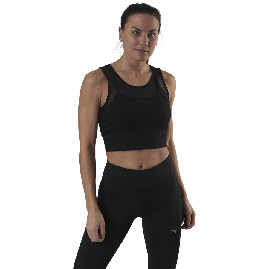 Puma - Studio Layered Crop Top Black