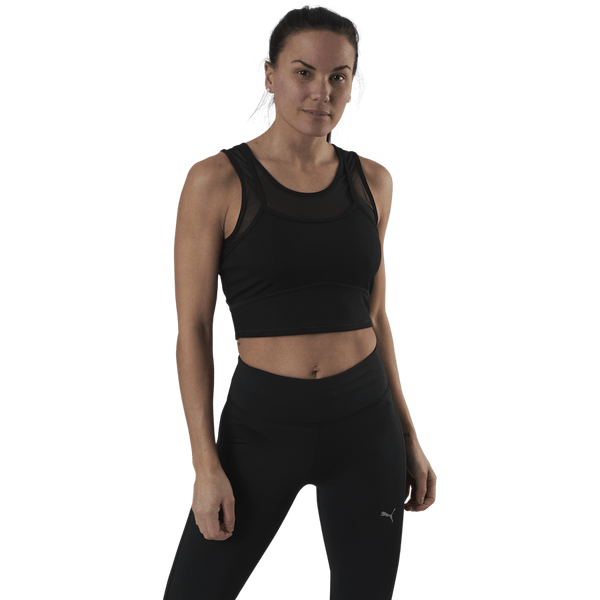Puma - Studio Layered Crop Top Black