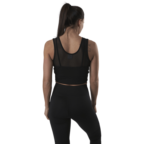 Puma - Studio Layered Crop Top Black