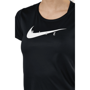 Nike - Swoosh Run Top SS Black/Silver
