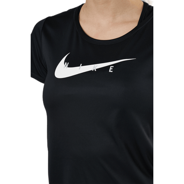 Nike - Swoosh Run Top SS Black/Silver