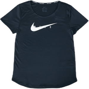 Nike - Swoosh Run Top SS Black/Silver