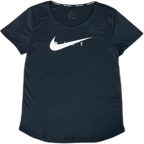 Nike - Swoosh Run Top SS Black/Silver