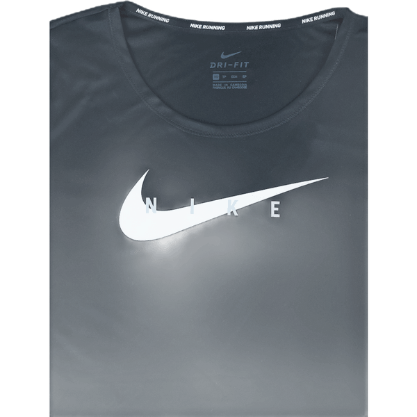Nike - Swoosh Run Top SS Black/Silver