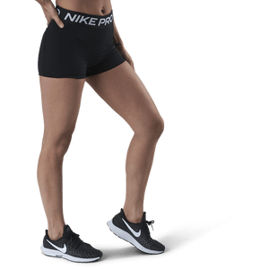 Nike - Nike Pro Women's 3" Shorts BLACK/WHITE
