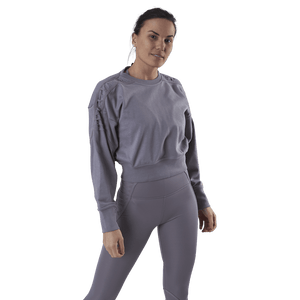 Nike - Therma Cropped Fleece LS Crew Purple