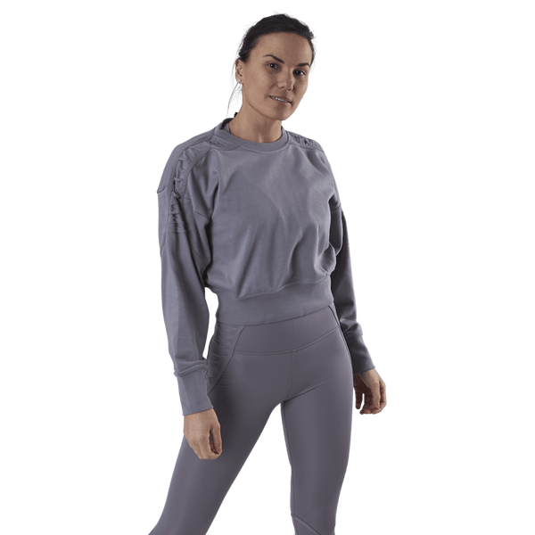 Nike - Therma Cropped Fleece LS Crew Purple