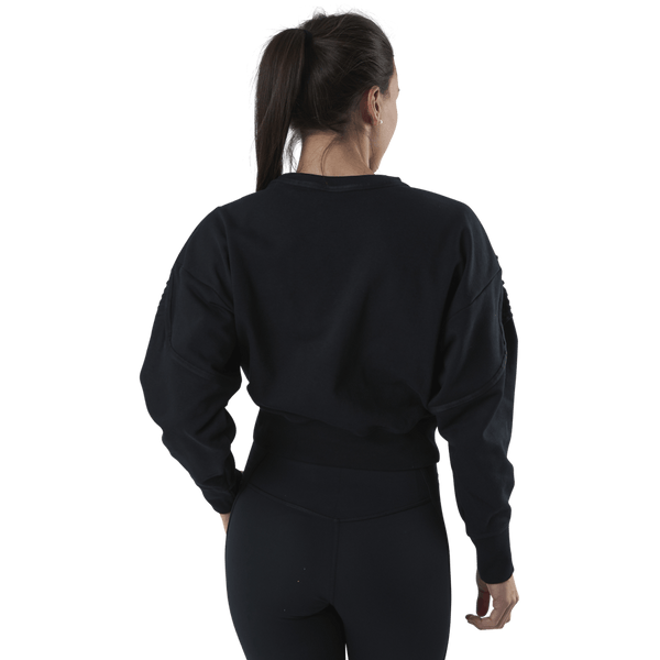 Nike - Therma Cropped Fleece LS Crew Black