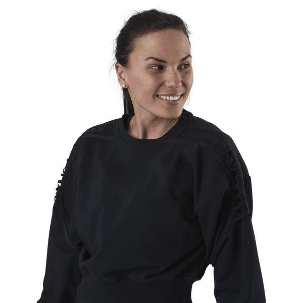 Nike - Therma Cropped Fleece LS Crew Black