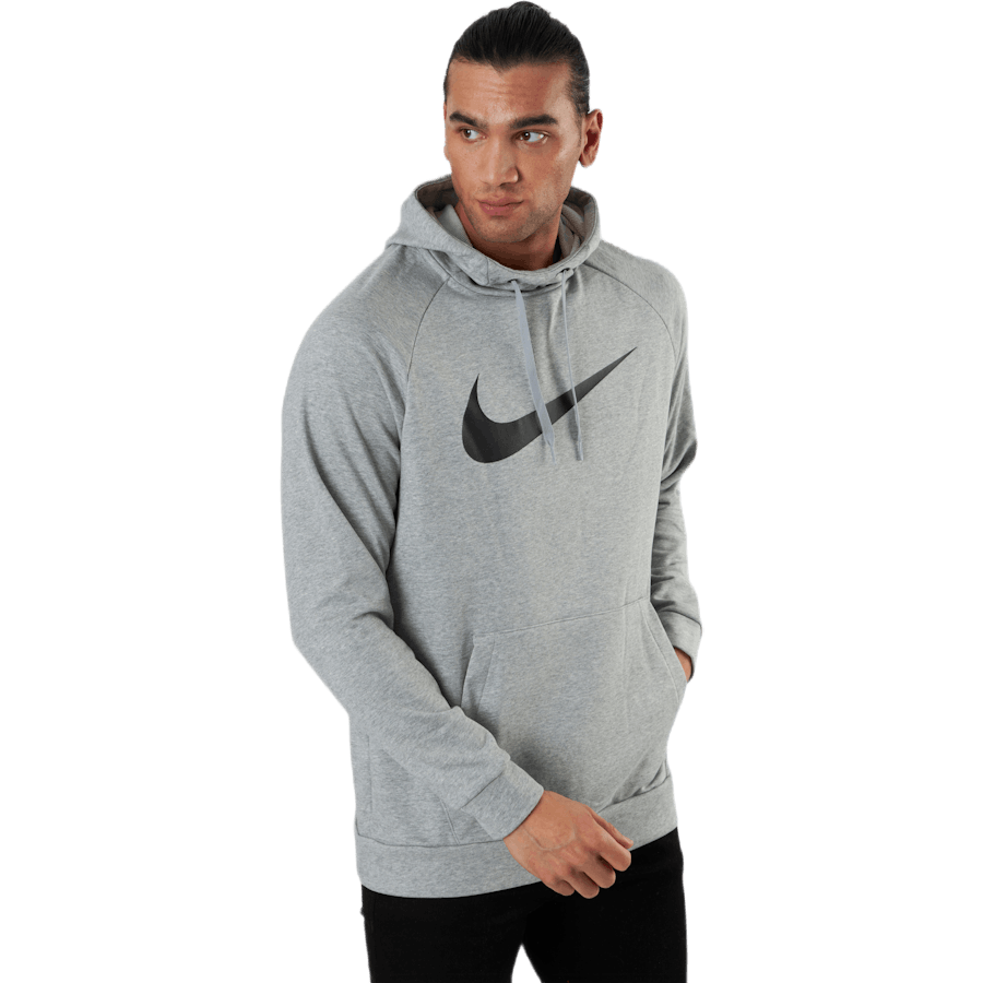 Nike - Dri-FIT Men's Pullover Training Hoodie DK GREY HEATHER/BLACK