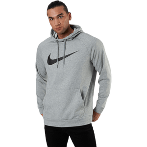Nike - Dri-FIT Men's Pullover Training Hoodie DK GREY HEATHER/BLACK