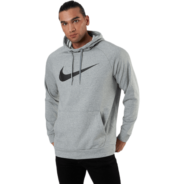 Nike - Dri-FIT Men's Pullover Training Hoodie DK GREY HEATHER/BLACK
