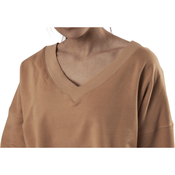 Nike - Yoga Off-Mat Fleece V-Neck Pink/White