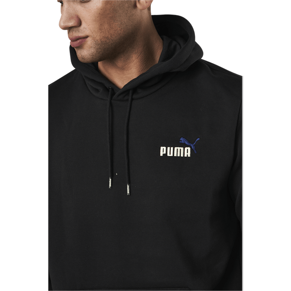 Puma - Essential Embroidery Logo Hoodie Fl Black
