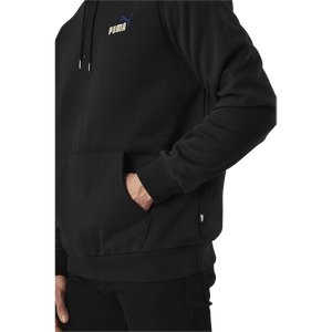 Puma - Essential Embroidery Logo Hoodie Fl Black