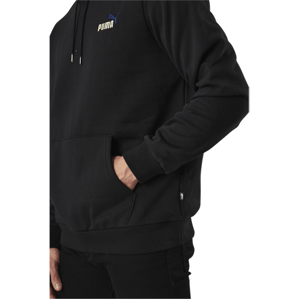 Puma - Essential Embroidery Logo Hoodie Fl Black