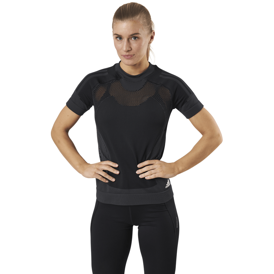 Adidas - Primeknit Tee W Black / Dgh Solid Grey