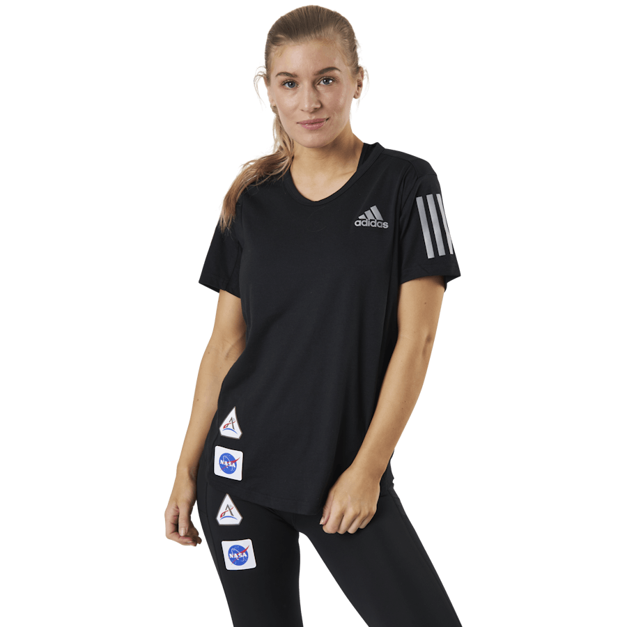 Adidas - Run It Space Race Tee Soft W Black