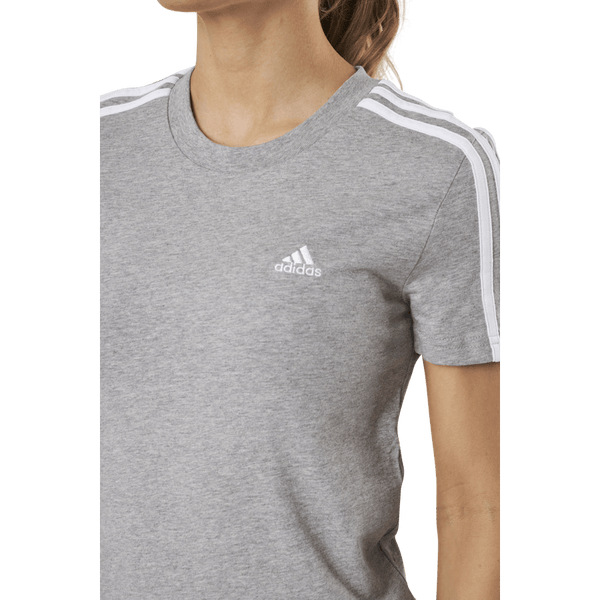 Adidas - Essentials Slim T-Shirt Medium Grey Heather / White