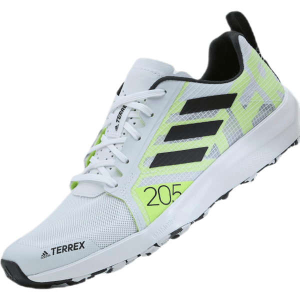 Adidas - Terrex Speed Flow Trail Running Shoes Cloud White / Core Black / Solar Yellow