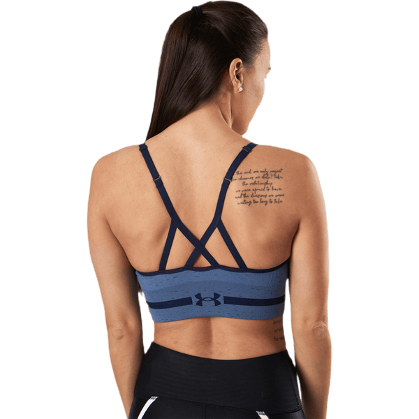 Under Armour - Seamless Low Long Htr Bra Blue