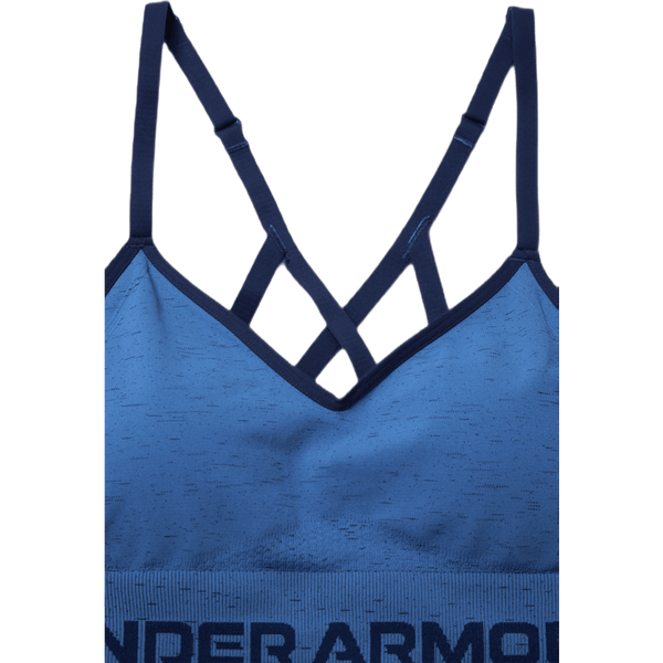 Under Armour - Seamless Low Long Htr Bra Blue