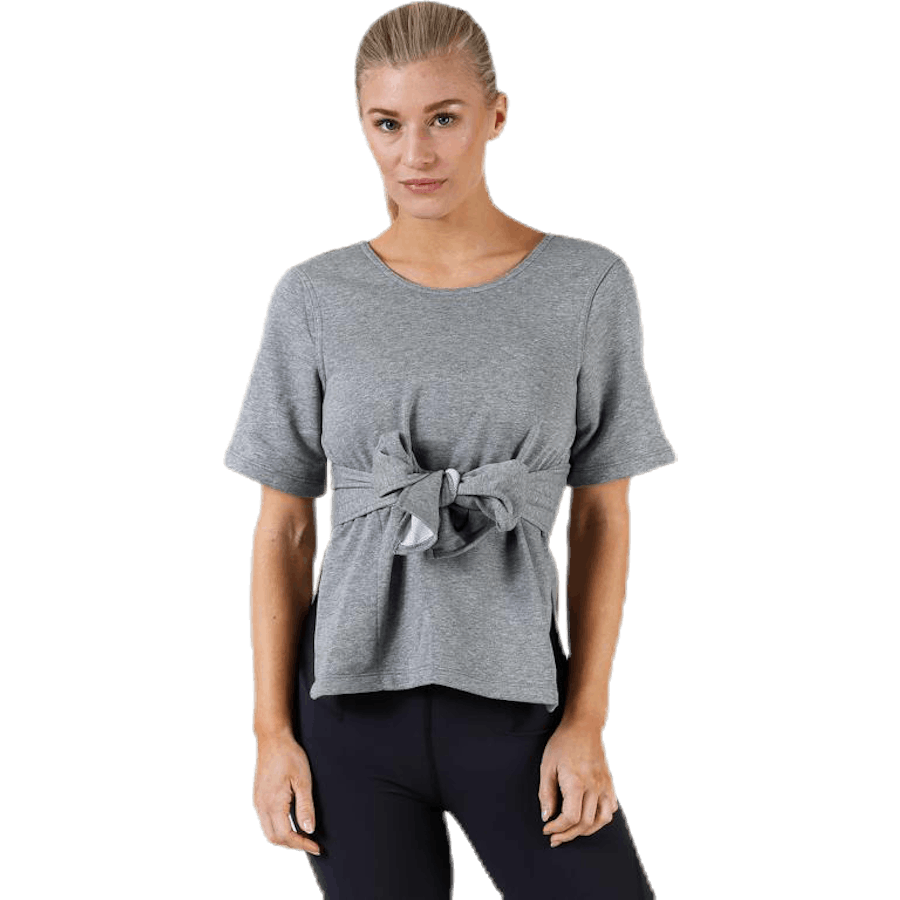 Nike - Studio SS Wrap Top Black/Grey
