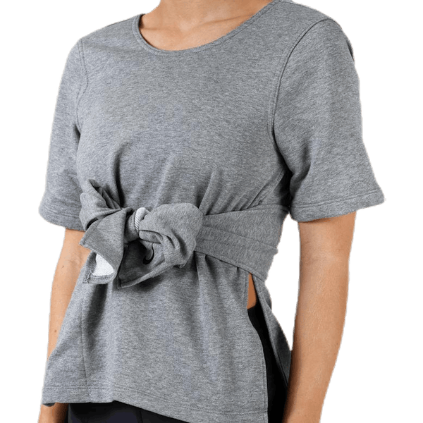 Nike - Studio SS Wrap Top Black/Grey