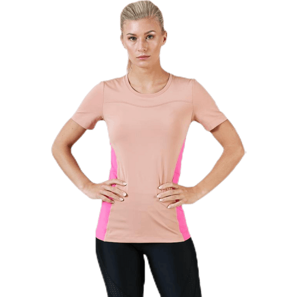 Nike - Pro Short-Sleeve Top Pink/White