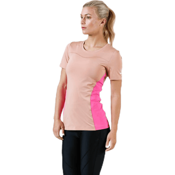 Nike - Pro Short-Sleeve Top Pink/White
