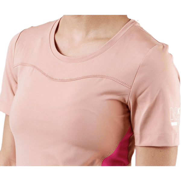 Nike - Pro Short-Sleeve Top Pink/White