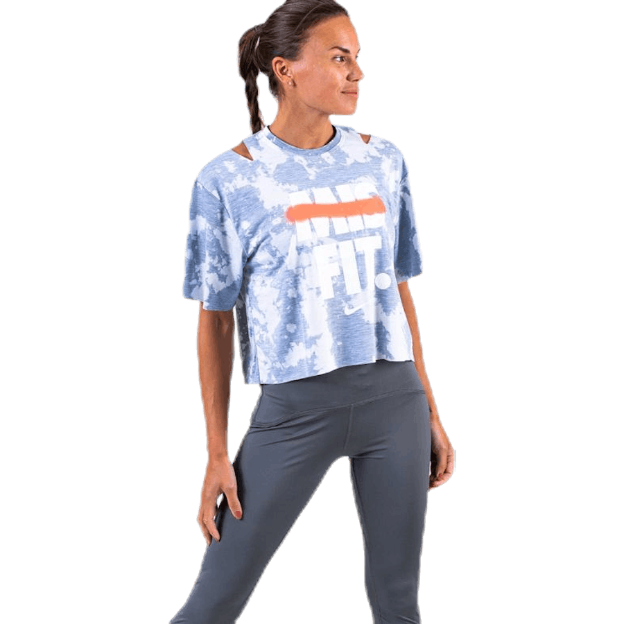 Nike - Rebel SS Crop Top White/Grey