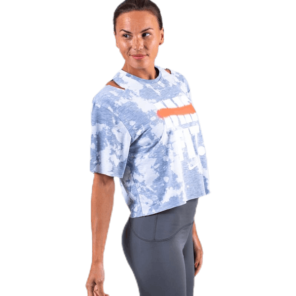 Nike - Rebel SS Crop Top White/Grey