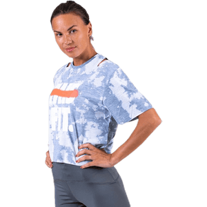 Nike - Rebel SS Crop Top White/Grey
