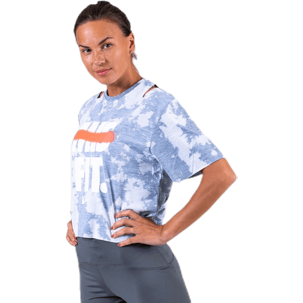 Nike - Rebel SS Crop Top White/Grey